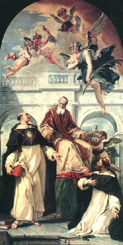 St Pius, St Thomas of Aquino and St Peter Martyr, RICCI, Sebastiano